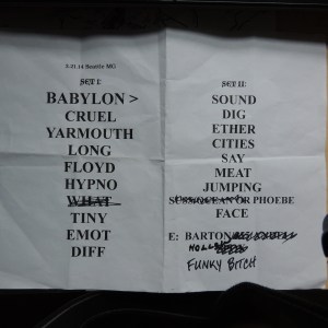 Mike Gordon Band Neptune Theatre Songlist